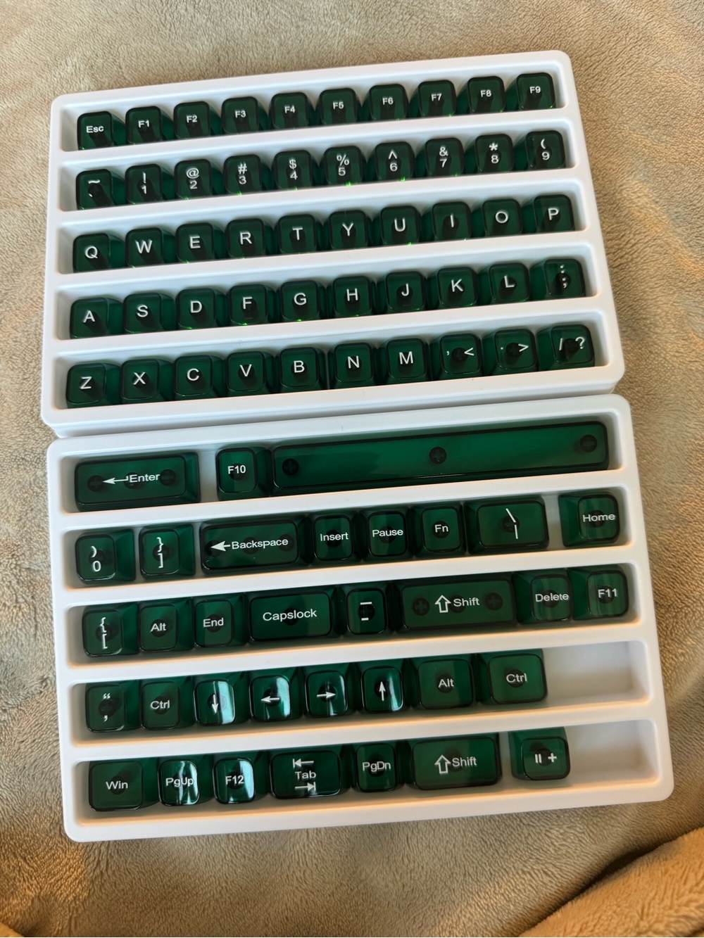 Green Replacement Keycap Set for Mechanical Keyboards